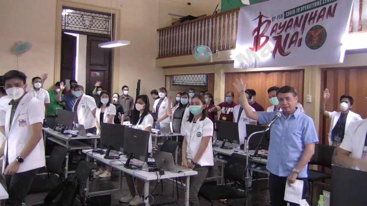 The inauguration took place at the UP-PGH Nurses’ Home, which has been converted into the COVID-19 Bayanihan Operations Center