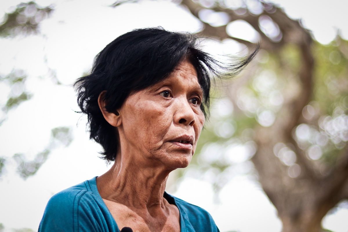 Precy Castillo, 64-year-old barangay health worker.