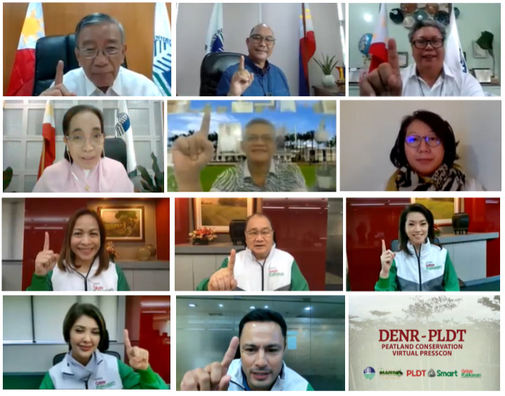 DENR-PLDT peatland conservation virtual presscon
