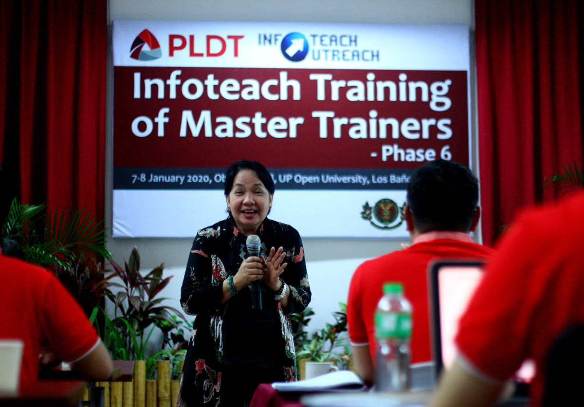 University of the Philippines Open University (UPOU) Chancellor Melinda dP. Bandalaria is one of the key persons to conduct the training program.